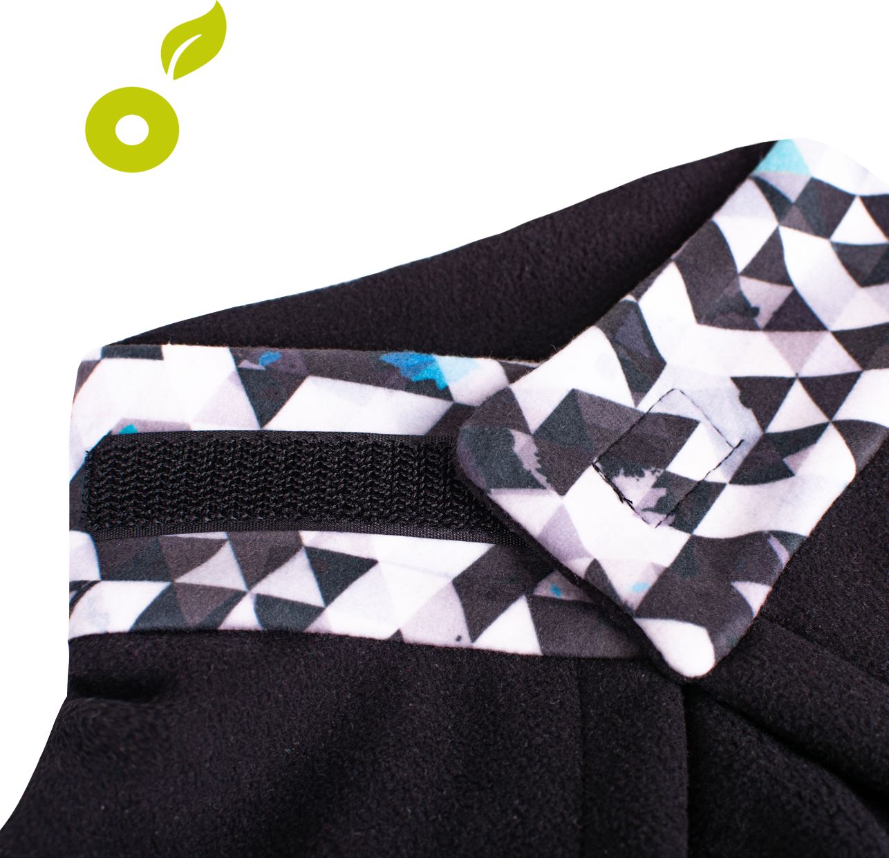 Unuo, Fleecový nákrčník na suchý zip, Květinky (Unuo Neck tube fleece printed) - obrázek 2