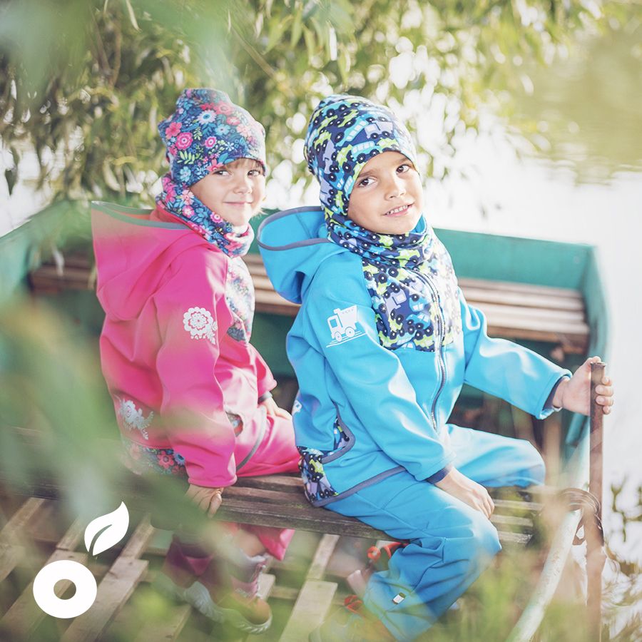 Unuo, Softshellová bunda s fleecem,  Smaragdová, Pejsci ( Unuo softshell jacket printed) Velikost (Size): 98/104 - obrázek 6