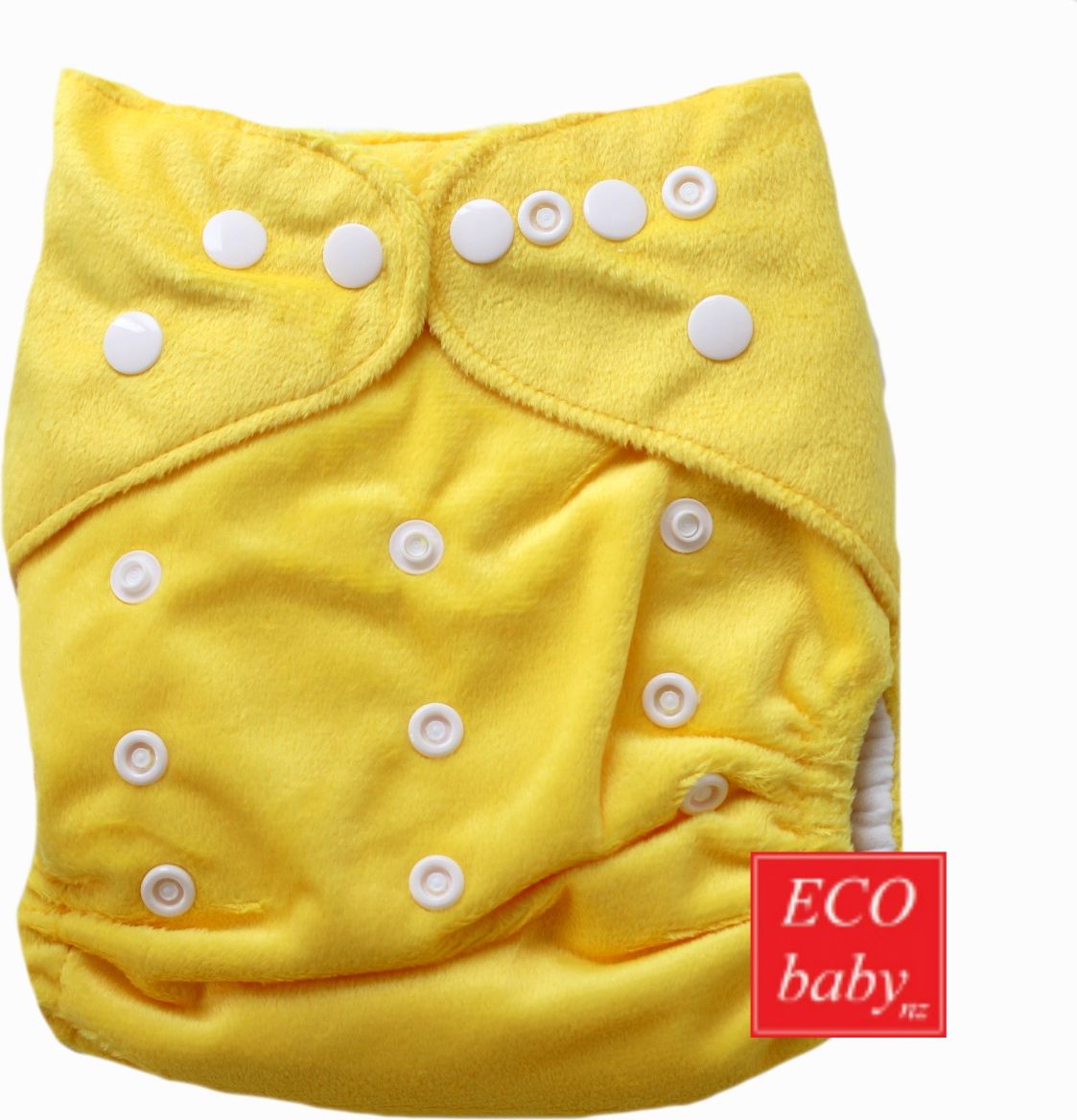 ECObabynz Žlutá MINKY Dětské látkové plenky - obrázek 1