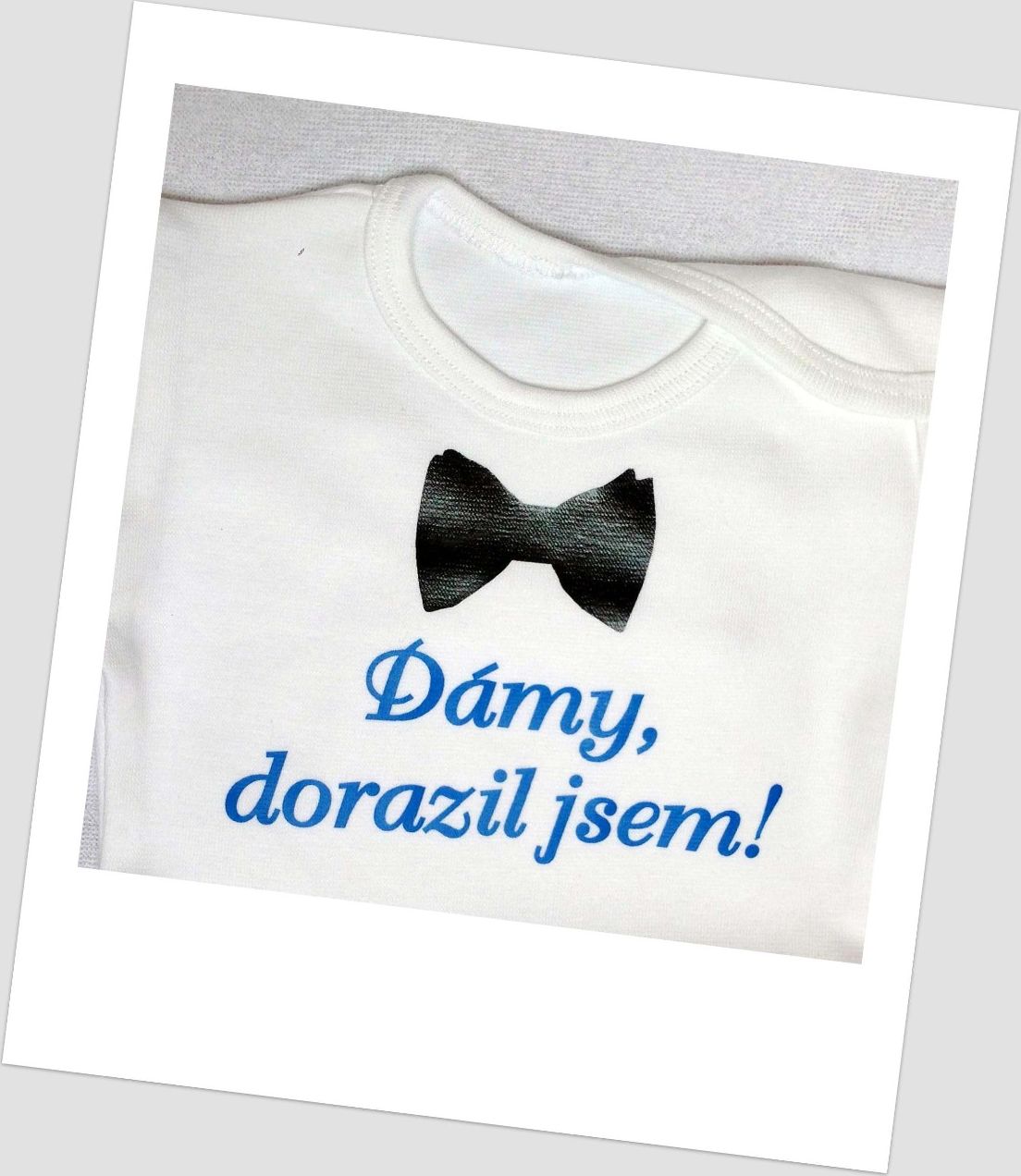 ECObabynz "Dámy... " motýlek , bílé /vel.74 - obrázek 1