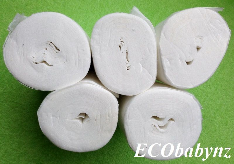 ECObabynz Sada 5ti rolí bambusových separačních plen - dětské látkové pleny  svrchní kalhotky - obrázek 1
