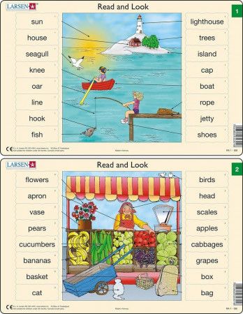 Puzzle Angličtina - slovíčka RA1 16 dílků - obrázek 1