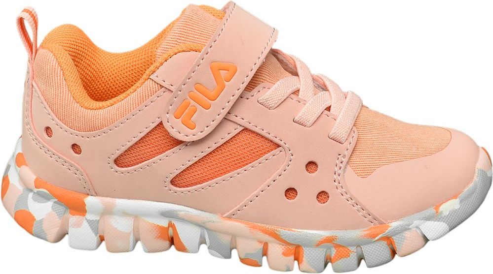 Deichmann - Fila Růžovooranžové tenisky na suchý zip Fila 26 oranžová - obrázek 1