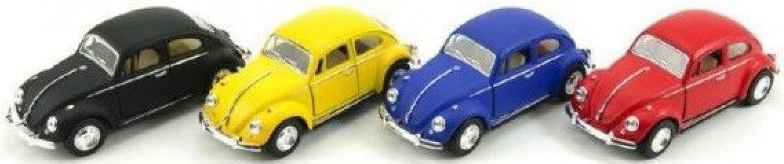 Kinsmart Auto VW Classical Beetle kov 13 cm na zpětné natažení - červený - obrázek 1
