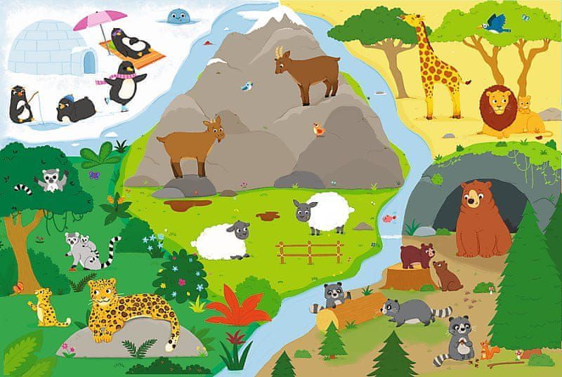 Trefl Animals houses 15 maxi - obrázek 1