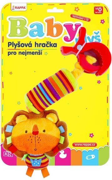 CreativeToys Plyšový BABY lev s klipem - obrázek 1