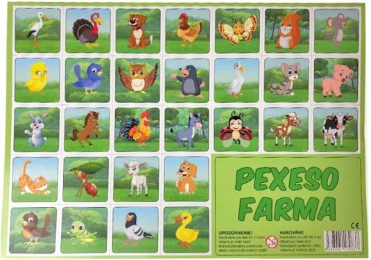 Deny Pexeso Farma kreslené - obrázek 1