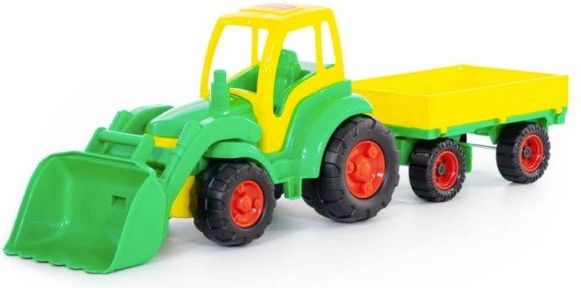 Polesie Velký Traktor s přívěsem a radlicí - obrázek 1