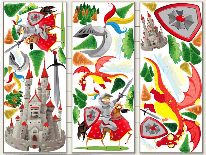 Samolepka Happy Dreams Draci XXL 120 x 150 cm - obrázek 1