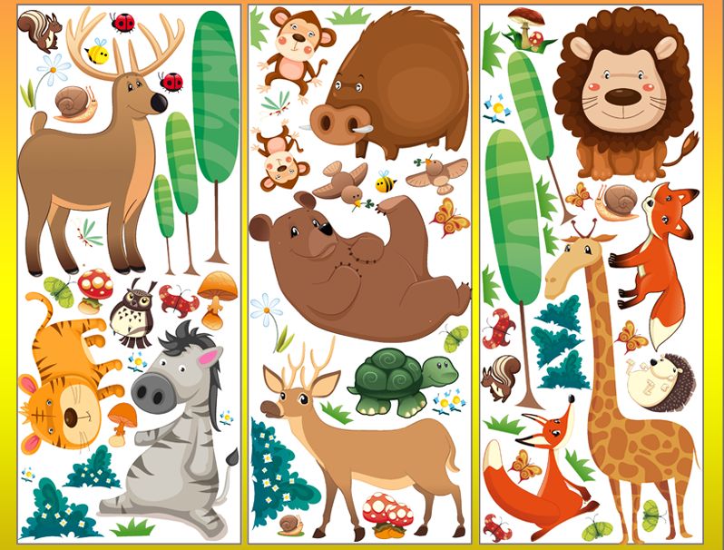 Samolepka Happy Dreams V ZOO XXL 120 x 150 cm - obrázek 1