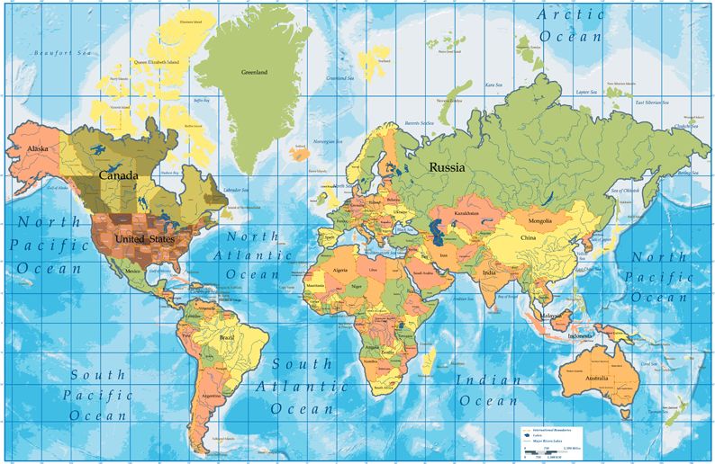 Samolepka Happy Dreams Mapa světa vzor 2 - obrázek 1