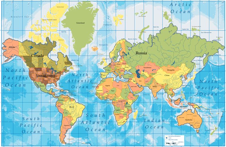 Samolepka Happy Dreams Mapa světa vzor 2 - obrázek 1