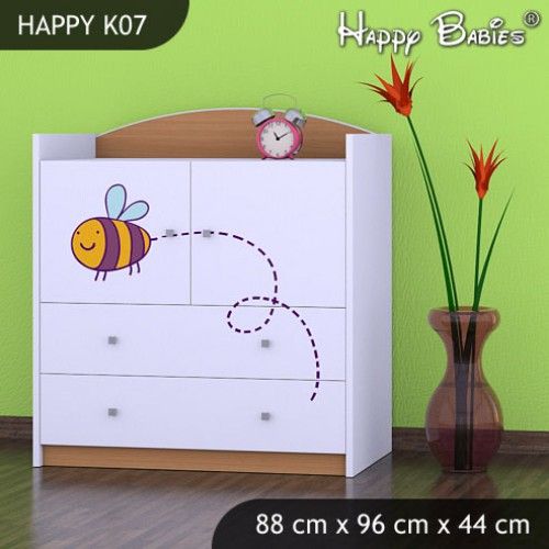 Dětská komoda Happy Babies  Různé motivy KN12 - obrázek 1