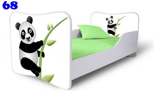Dětská postel Adam Bílá panda 140x70 - obrázek 1