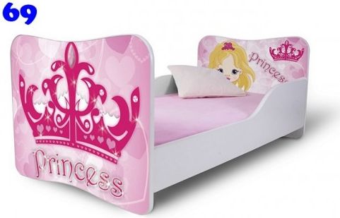 Dětská postel Adam Bílá princezna 140x70 - obrázek 1