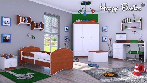 Dětská postel Happy Babies  se zábranou Kalvados 140x70 - obrázek 1