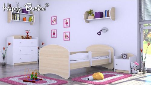 Dětská postel Happy Babies se zábranou Mléčná 140x70 - obrázek 1