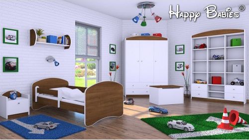 Dětská postel Happy Babies se zábranou Jasan 140x70 - obrázek 1