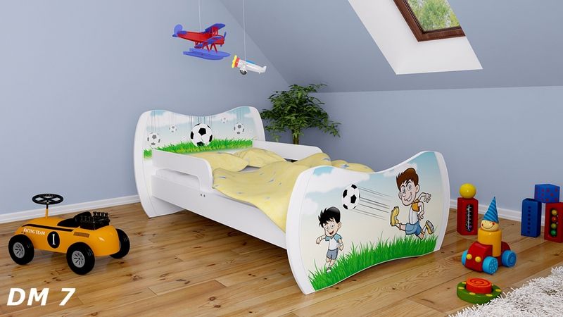 Dětská postel Dream Bílá vzor 07 140x70 - obrázek 1
