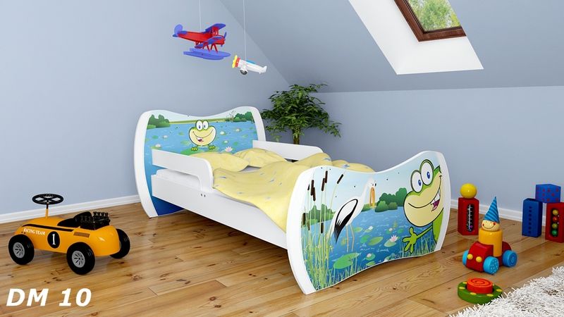 Dětská postel Dream Bílá vzor 10 140x70 - obrázek 1