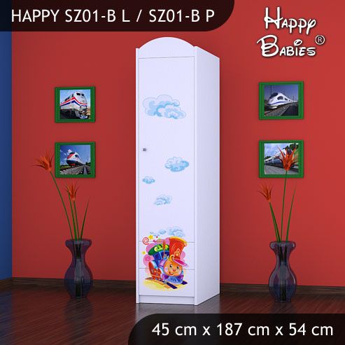 Dětská skříň Happy Babies Různé motivy Z01B - obrázek 1