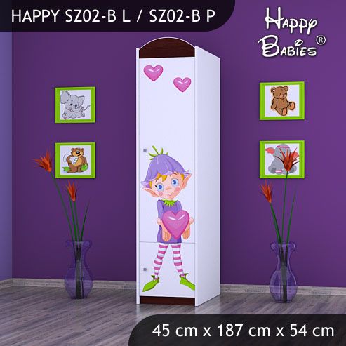 Dětská skříň Happy Babies Různé motivy Z02B - obrázek 1