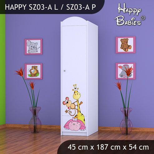 Dětská skříň Happy Babies Různé motivy Z03 - obrázek 1