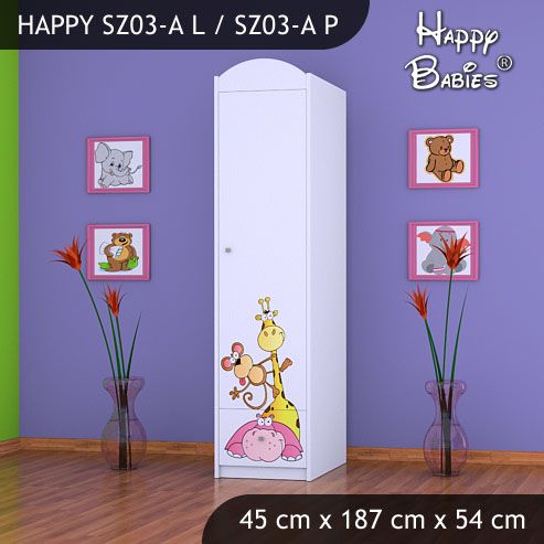 Dětská skříň Happy Babies Různé motivy Z03 - obrázek 1