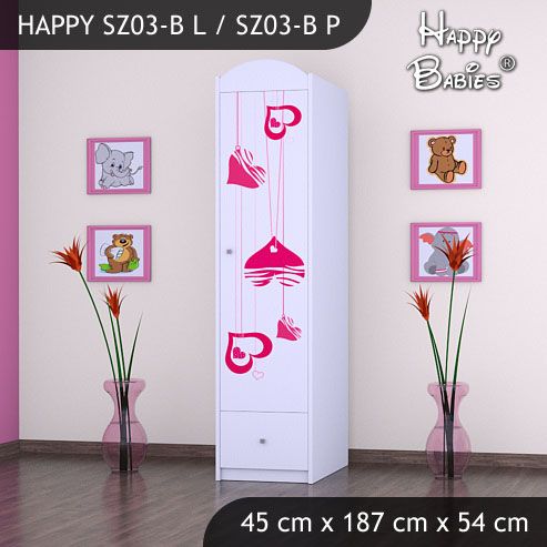 Dětská skříň Happy Babies Různé motivy Z03B - obrázek 1