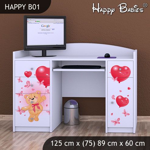 Psací stůl Happy Babies B12 125 x 89 x 60 - obrázek 1