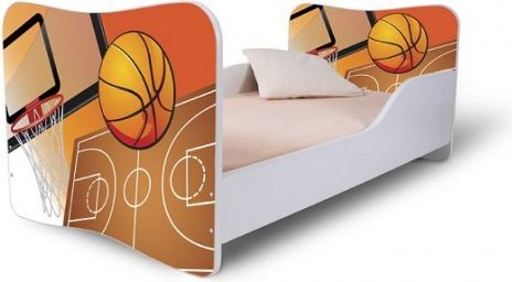 Dětská postel Adam Bílá Basketbal 160x80 - obrázek 1