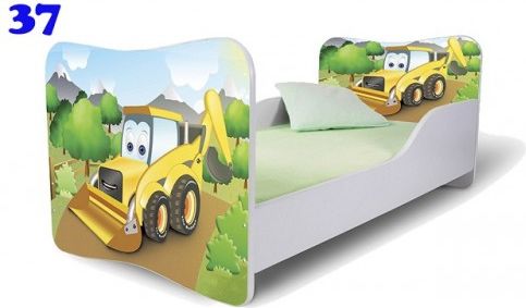 Dětská postel Adam Bílá bagřík 160x80 - obrázek 1