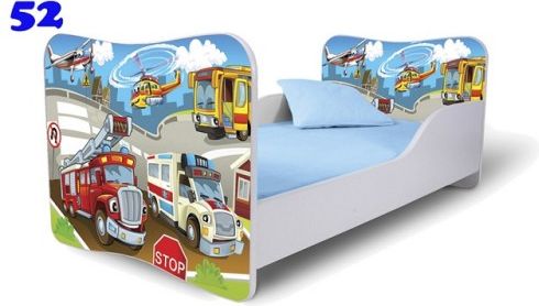 Dětská postel Adam Bílá záchranáři 160x80 - obrázek 1