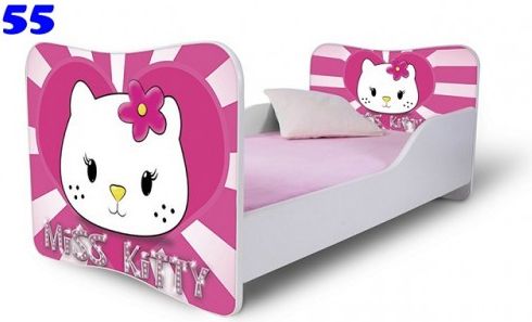 Dětská postel Adam Bílá miss Kitty 180x80 - obrázek 1