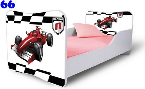 Dětská postel Adam Bílá formule 160x80 - obrázek 1