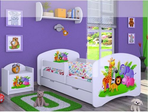 Dětská postel Happy Babies Duo Bílá s přistýlkou 02 180x90 - obrázek 1