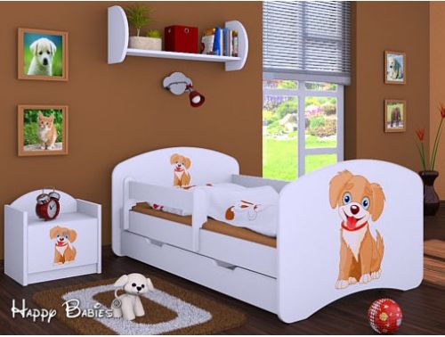 Dětská postel Happy Babies Duo Bílá s přistýlkou 50 180x90 - obrázek 1