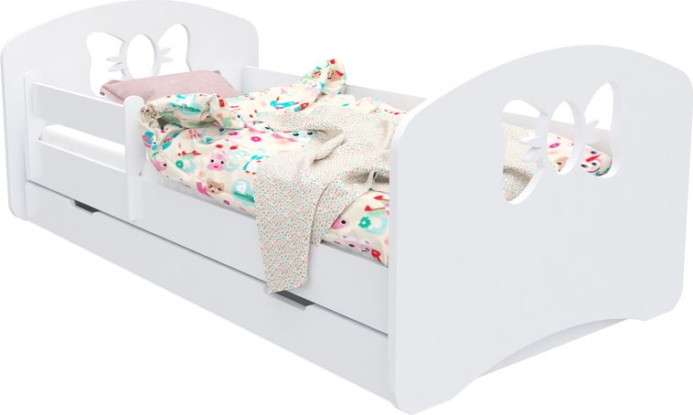 Dětská postel Design Mašle s úložným prostorem 140x70 - obrázek 1
