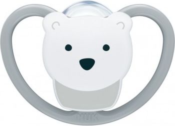 Šidítko Space NUK 0-6m lední medvěd BOX, Bílá, 0-6 m - obrázek 1