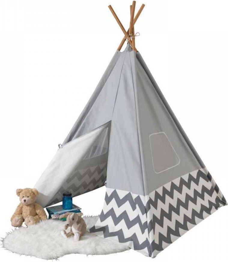 KIDKRAFT rozbalený obal: Dětský stan TEEPEE - šedý - obrázek 2