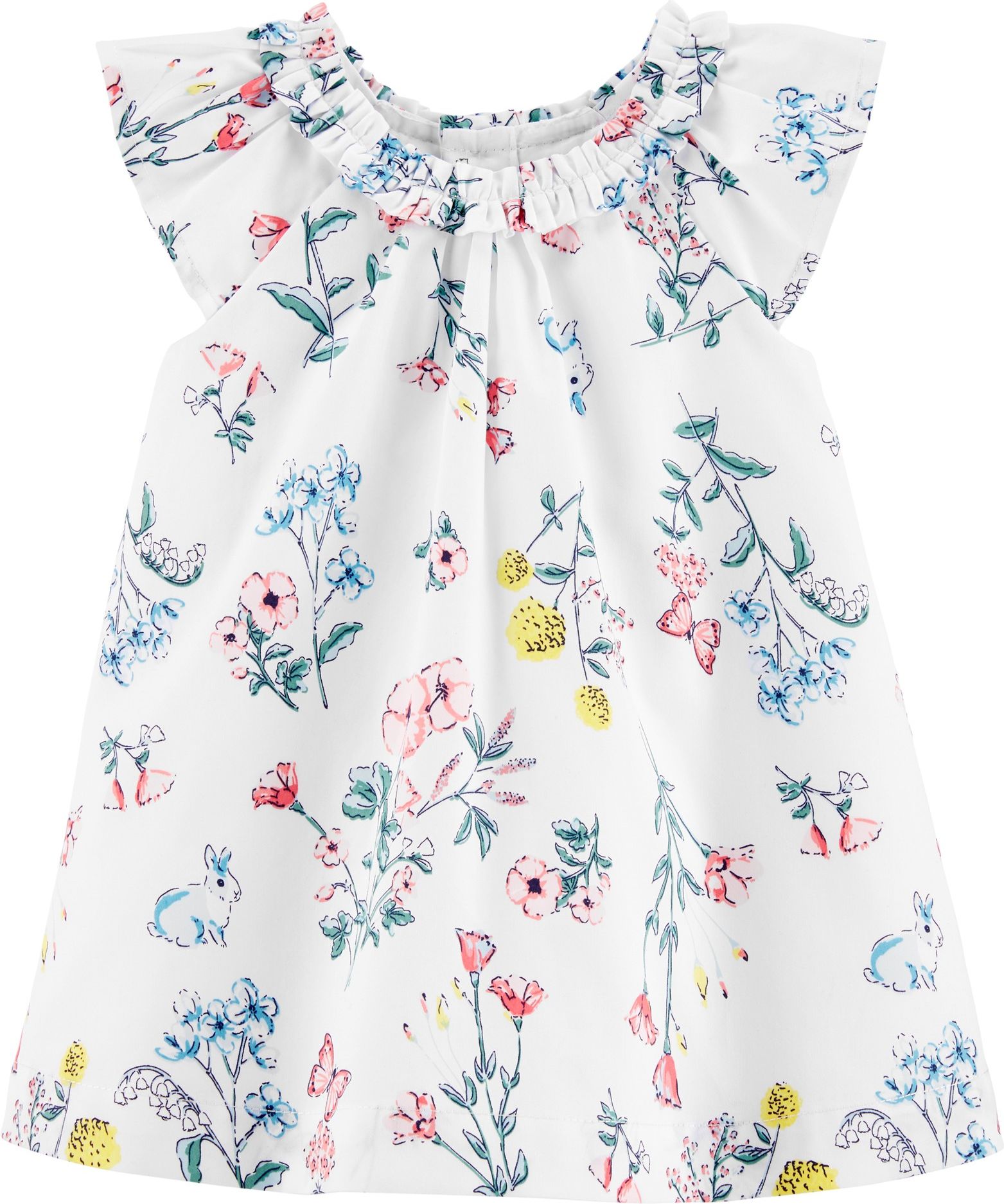 CARTER'S Šaty Flowers dívka 12 m/vel. 80 - obrázek 1