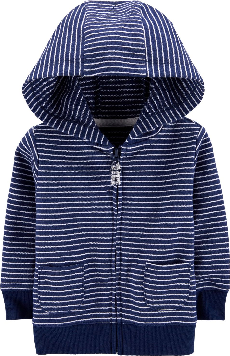CARTER'S Mikina na zip s kapucí Strips Blue chlapec 18 m/vel. 86 - obrázek 1