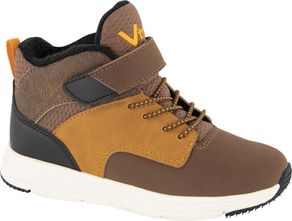 Deichmann - Vty Hnědé kotníkové tenisky na suchý zip Vty 33 hnědá - obrázek 1