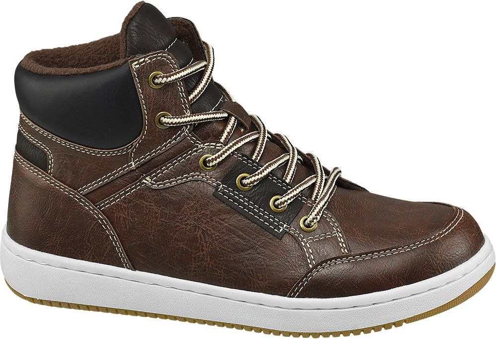 Deichmann - Memphis One Hnědé kotníkové tenisky Memphis One 38 hnědá - obrázek 1