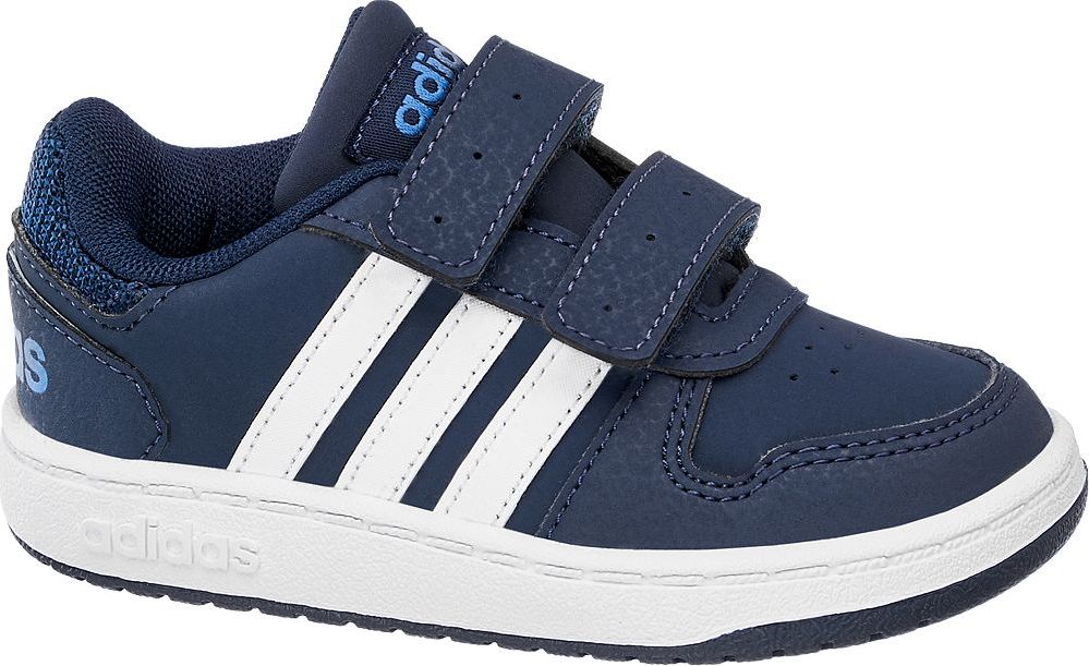 Deichmann - adidas Modré dětské tenisky na suchý zip Adidas Vs Hoops 2.0 22 modrá - obrázek 1