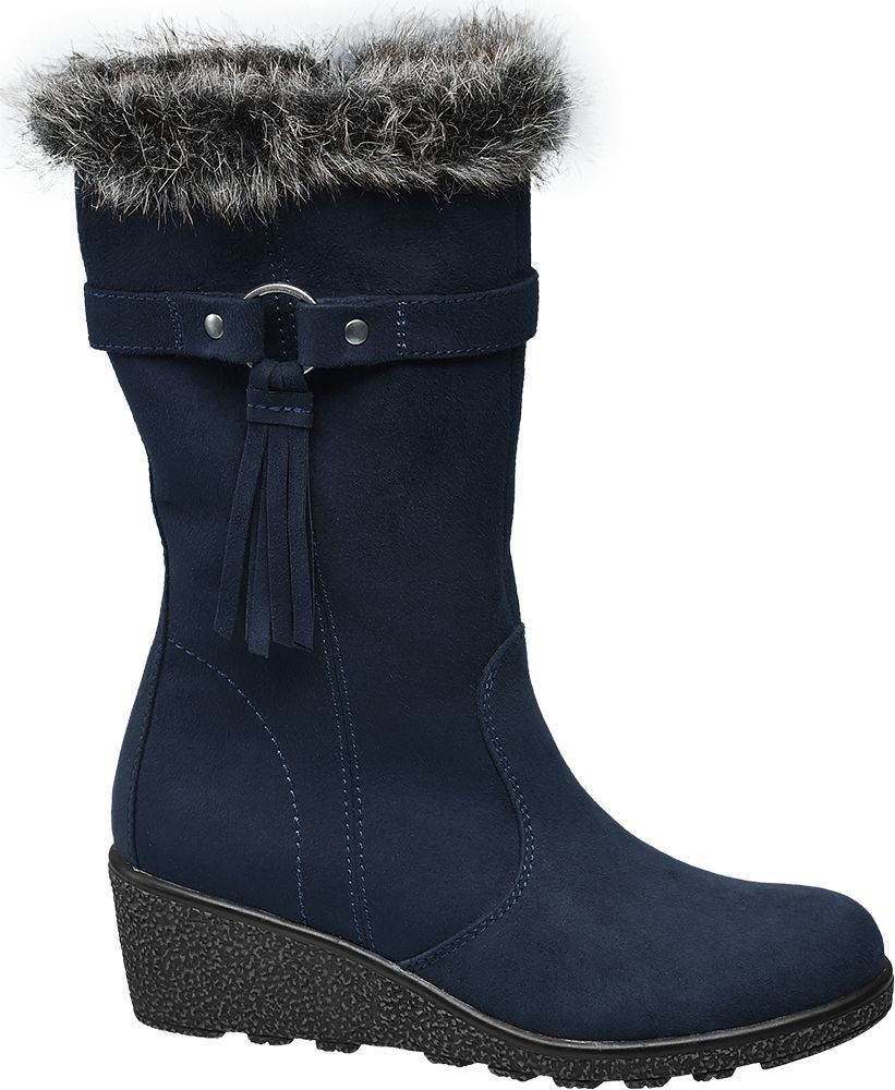 Deichmann - Graceland Modré dívčí kozačky Graceland 37 modrá - obrázek 1