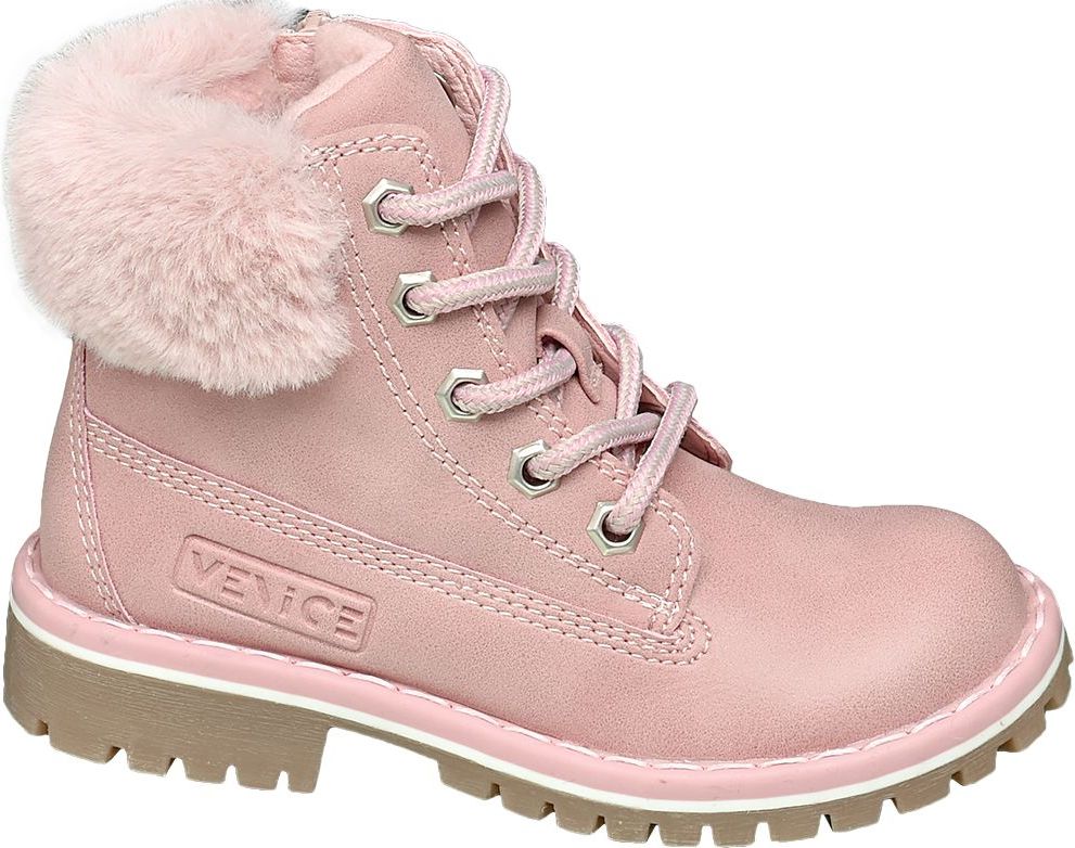 Deichmann - Venice Růžová kotníková obuv Venice se zipem 28 růžová - obrázek 1