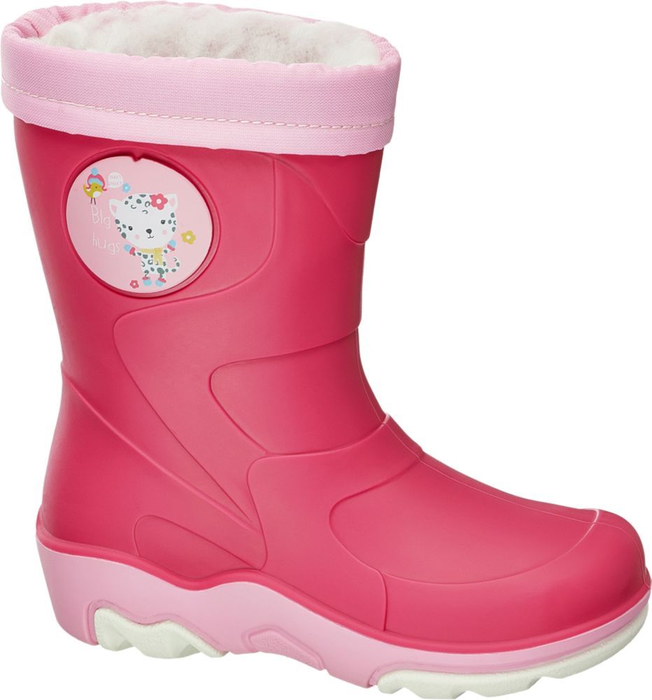 Deichmann - Cortina Růžové dětské zateplené holínky Cortina 21 růžová - obrázek 1