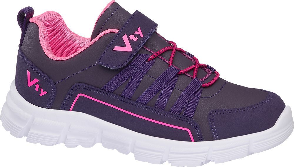 Deichmann - Vty Fialové tenisky na suchý zip Vty 35 fialová - obrázek 1