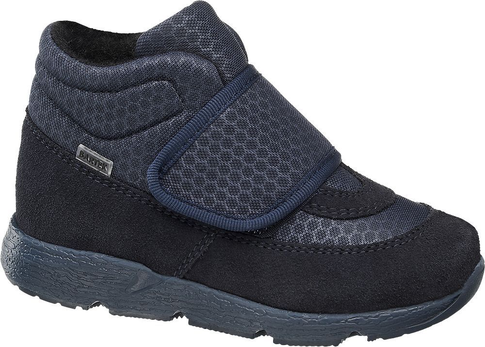 Deichmann - Bartek Modrá kožená dětská kotníková obuv na suchý zip Bartek 25 modrá - obrázek 1